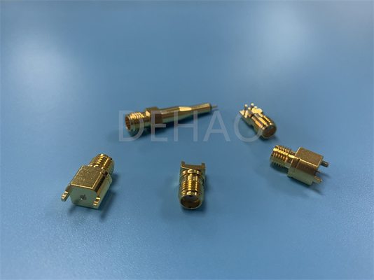 L'or de connecteur coaxial de SMA 2,92 rf a plaqué l'isolateur fait sur commande des pièces PTFE de PTFE
