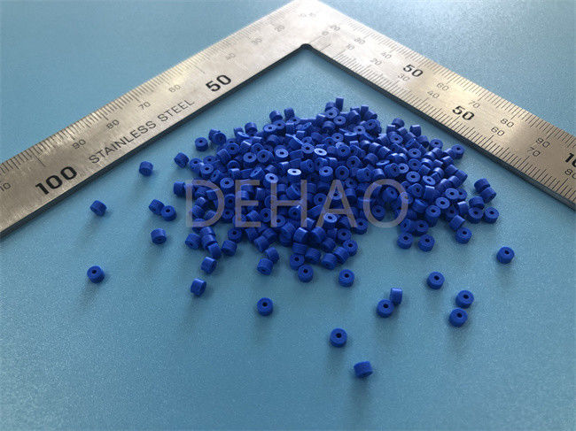 PTFE bleu a usiné l'isolateur de pièces pour le connecteur ISO14001 de rf