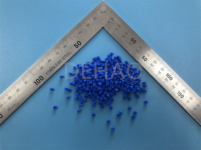 PTFE bleu a usiné l'isolateur de pièces pour le connecteur ISO14001 de rf