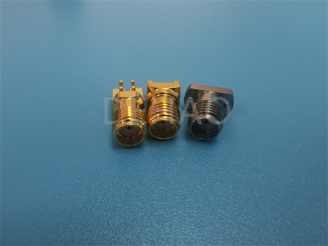 Pièces faites sur commande de l'isolateur PTFE pour 2,92 l'or du connecteur coaxial 40G de rf plaqué