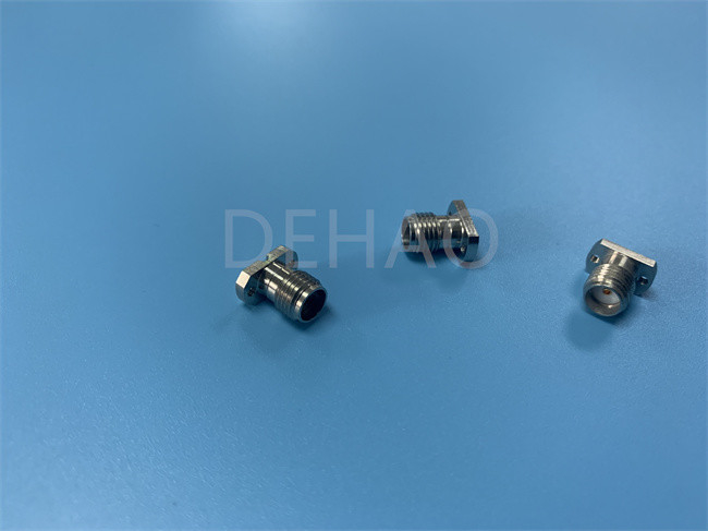 Pièces faites sur commande de l'isolateur PTFE pour 2,92 l'or du connecteur coaxial 40G de rf plaqué
