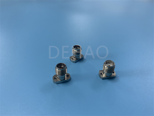 Pièces faites sur commande de l'isolateur PTFE pour 2,92 l'or du connecteur coaxial 40G de rf plaqué